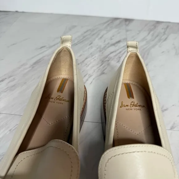 Sam Edelman Christy Ivory Leather Loafer 10M