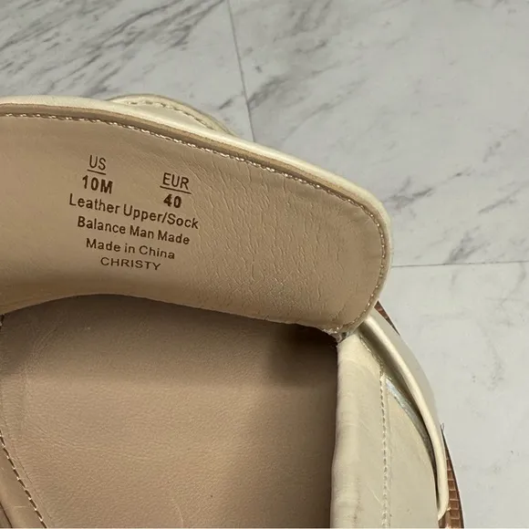 Sam Edelman Christy Ivory Leather Loafer 10M