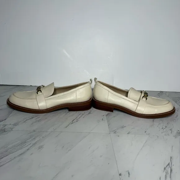 Sam Edelman Christy Ivory Leather Loafer 10M