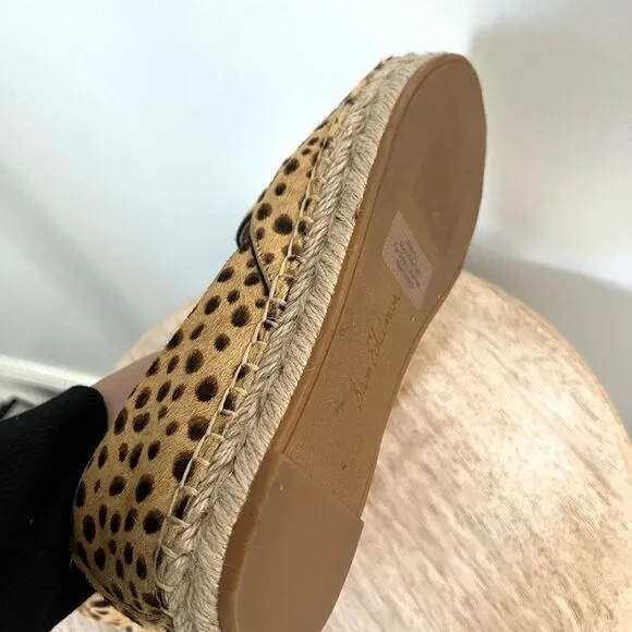 Sam Edelman Kesia Espadrilles in Leopard with Jute Soles Size 6 NWOB