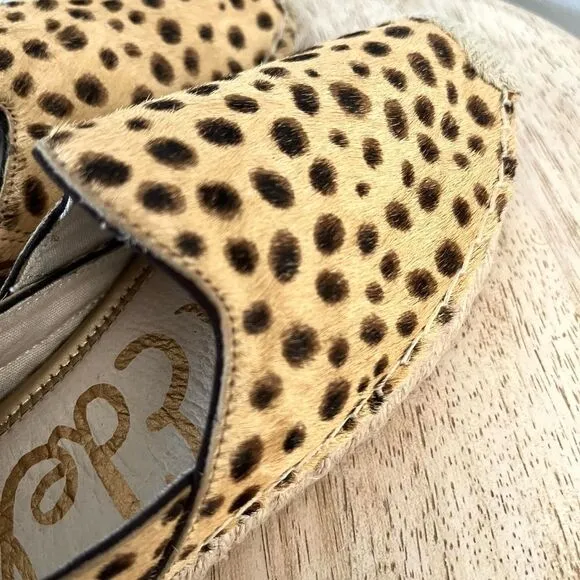 Sam Edelman Kesia Espadrilles in Leopard with Jute Soles Size 6 NWOB