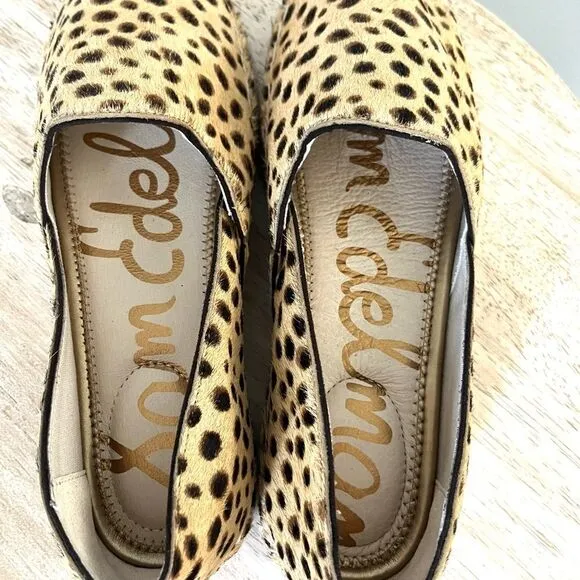Sam Edelman Kesia Espadrilles in Leopard with Jute Soles Size 6 NWOB