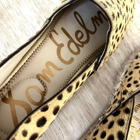 Sam Edelman Kesia Espadrilles in Leopard with Jute Soles Size 6 NWOB