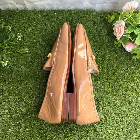 SAM EDELMAN Lior Cedarwood (Nude) patent Loafers Size 9 women’s