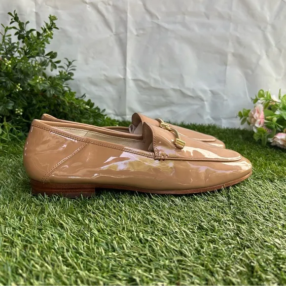 SAM EDELMAN Lior Cedarwood (Nude) patent Loafers Size 9 women’s