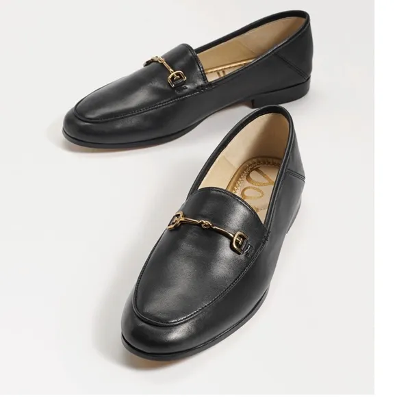 Sam Edelman Loraine black Leather Loafers Size  8.5 Women gently used