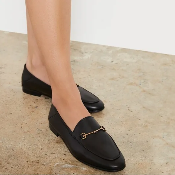 Sam Edelman Loraine black Leather Loafers Size  8.5 Women gently used