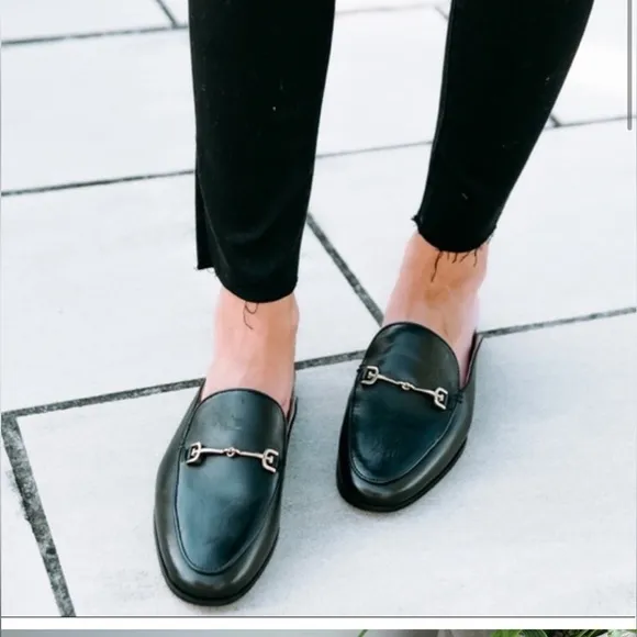 Sam Edelman Loraine black Leather Loafers Size  8.5 Women gently used
