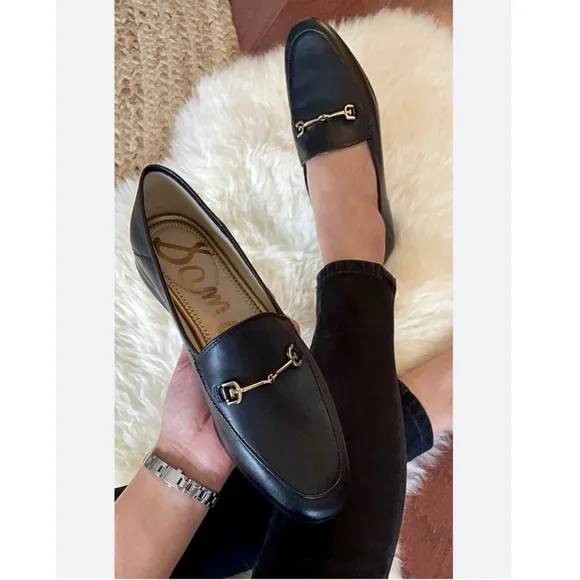Sam Edelman Loraine black Leather Loafers Size  8.5 Women gently used