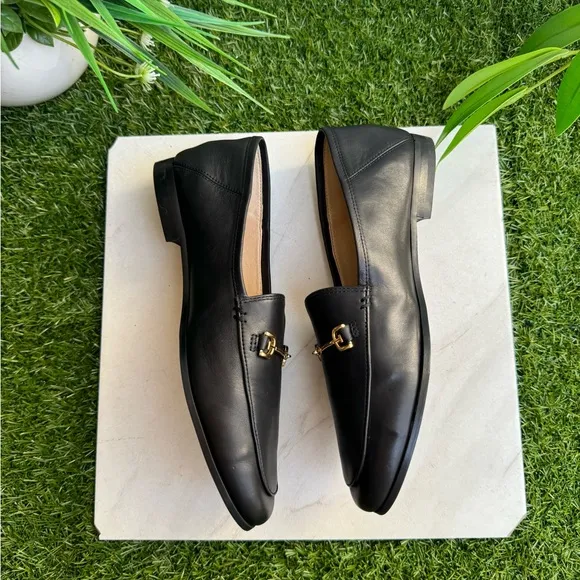Sam Edelman Loraine black Leather Loafers Size  8.5 Women gently used