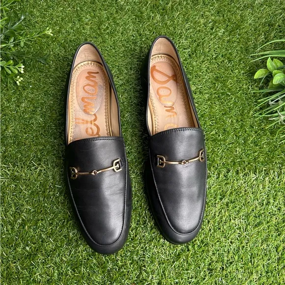 Sam Edelman Loraine black Leather Loafers Size  8.5 Women gently used