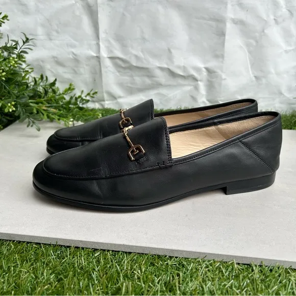 Sam Edelman Loraine black Leather Loafers Size  8.5 Women gently used