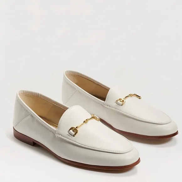 Sam Edelman Loraine bright white Leather Loafers Size  9W  Women NEW