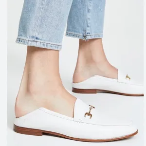 Sam Edelman Loraine bright white Leather Loafers Size  9W  Women NEW