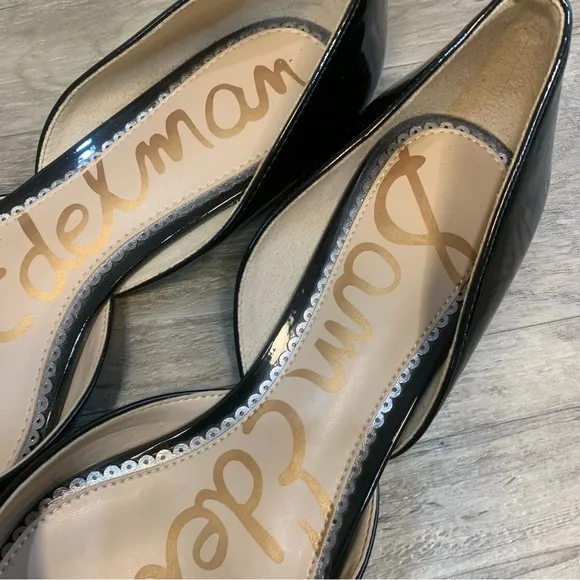 Sam Edelman Rodney Patent Leather Cut Out Pointy Flats