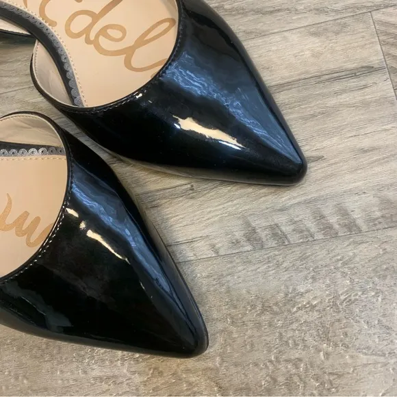 Sam Edelman Rodney Patent Leather Cut Out Pointy Flats