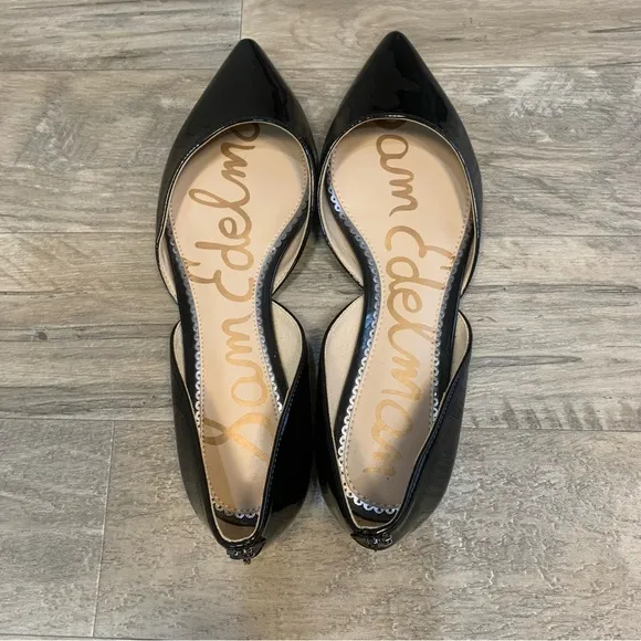 Sam Edelman Rodney Patent Leather Cut Out Pointy Flats