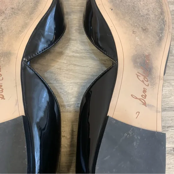 Sam Edelman Rodney Patent Leather Cut Out Pointy Flats