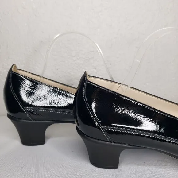 SAS Sonyo Slip-On Patent Leather Cut-Out Pumps Perforated Loafers Shoes Women 9N