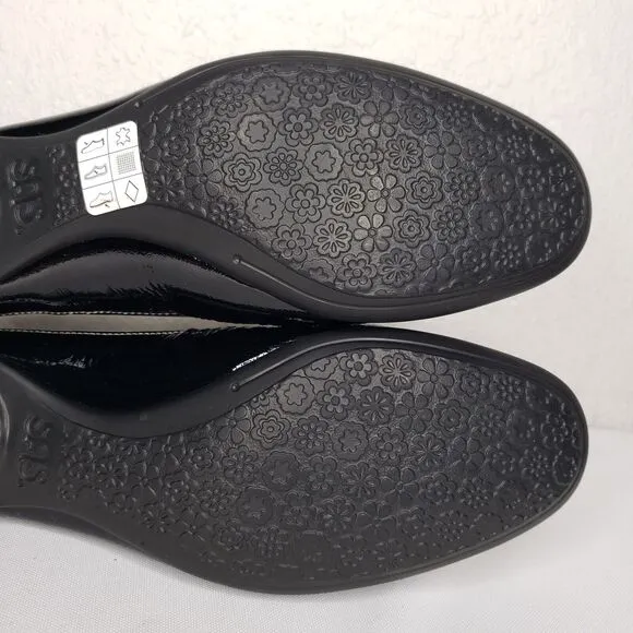SAS Sonyo Slip-On Patent Leather Cut-Out Pumps Perforated Loafers Shoes Women 9N