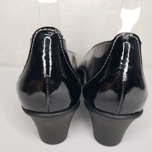 SAS Sonyo Slip-On Patent Leather Cut-Out Pumps Perforated Loafers Shoes Women 9N
