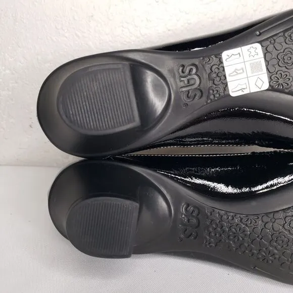 SAS Sonyo Slip-On Patent Leather Cut-Out Pumps Perforated Loafers Shoes Women 9N
