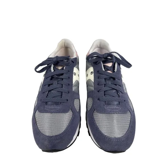 Saucony Women's Shadow Original Lace-Up Sneakers  Navy/Pink s1108-829 Size 9