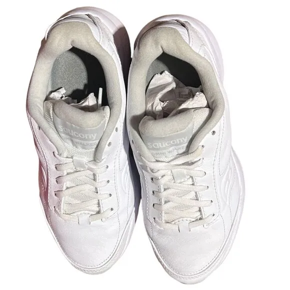 Saucony Womens Size 7 Omni Walker Sneakers S50203-1 White Lace Up Low Top Shoes