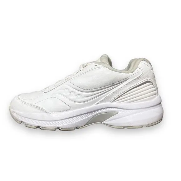Saucony Womens Size 7 Omni Walker Sneakers S50203-1 White Lace Up Low Top Shoes