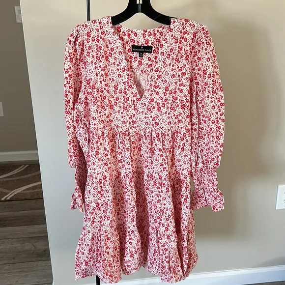 Scarlet Ditsy Floral Kenzo DressPOMANDER PLACE