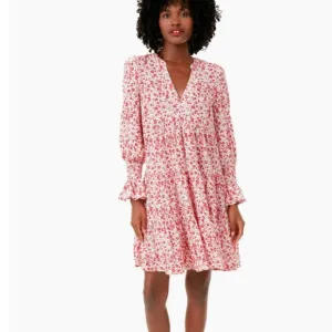 Scarlet Ditsy Floral Kenzo DressPOMANDER PLACE