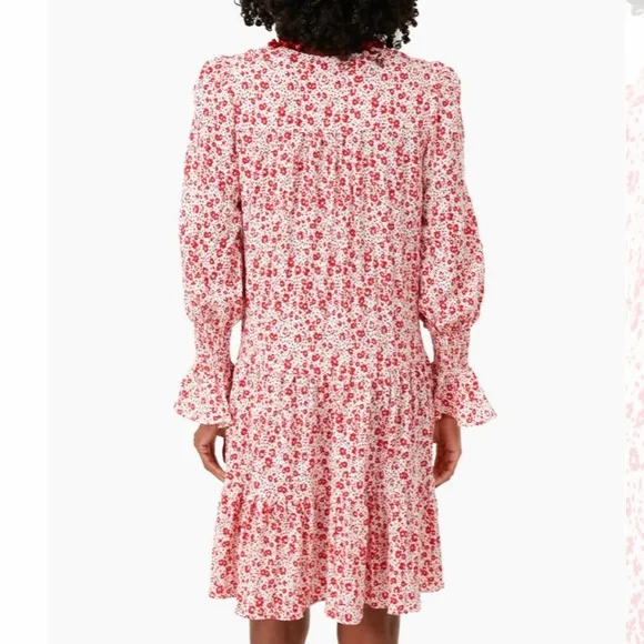 Scarlet Ditsy Floral Kenzo DressPOMANDER PLACE