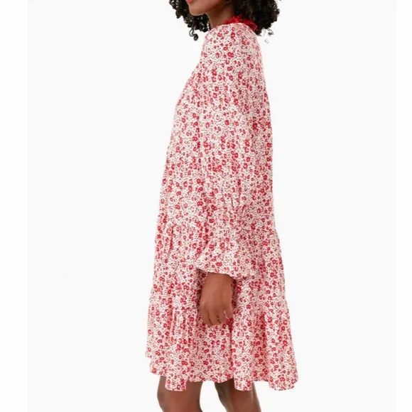 Scarlet Ditsy Floral Kenzo DressPOMANDER PLACE