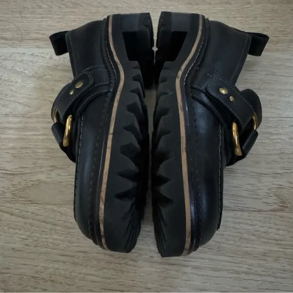See by Chloé Black Erine Heeled Loafers