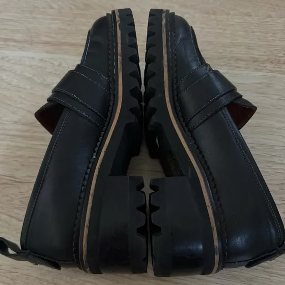 See by Chloé Black Erine Heeled Loafers