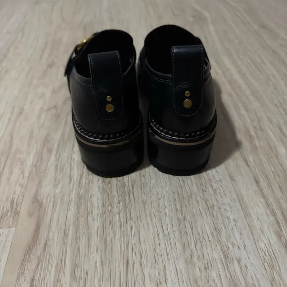 See by Chloé Black Erine Heeled Loafers