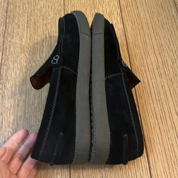 See by Chloe Black Suede Slip On Loafers Size 7.5