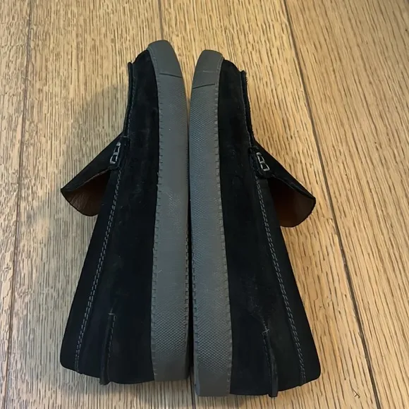 See by Chloe Black Suede Slip On Loafers Size 7.5