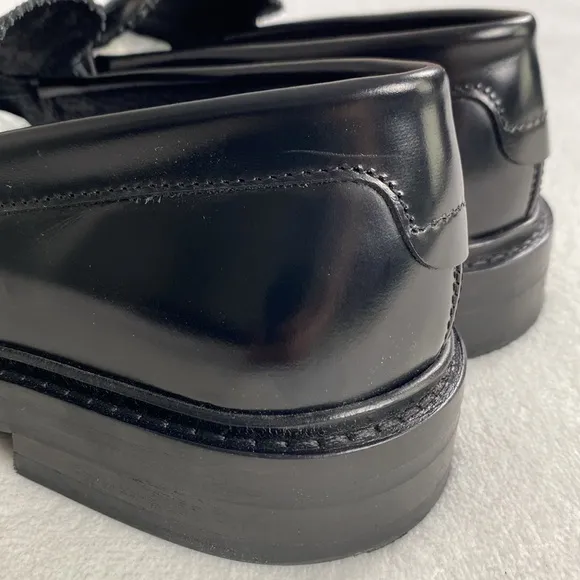 Selected / Homme Carter Polido Polished Genuine Leather Penny Loafers (Black)