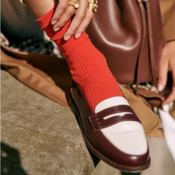 Sezane Andre Loafers Multicolored Burgundy