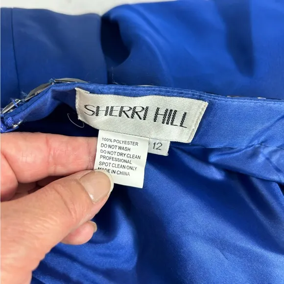 Sherri Hill Two Piece Cocktail Beaded Short Dress Prom Women’s 12 Halter 50694