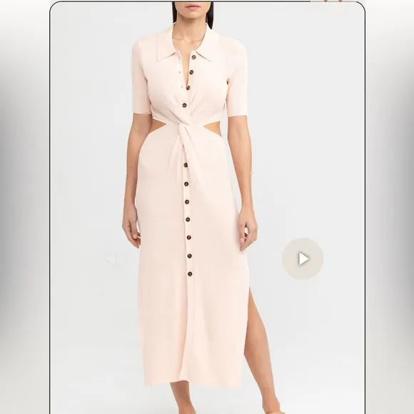 Significant Other Delta Knit Dress in Apricot size 6