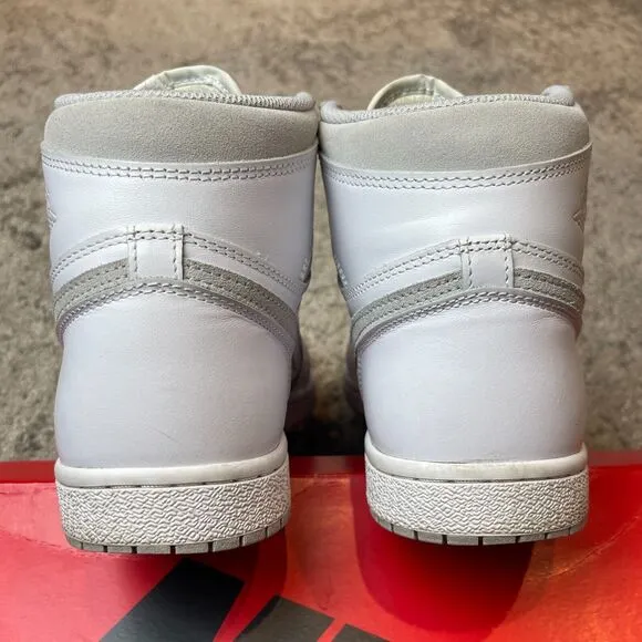 Size 10 - Jordan 1 Retro High 85 OG Neutral Gray Pre Owned OG Box Sneakers