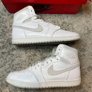 Size 10 - Jordan 1 Retro High 85 OG Neutral Gray Pre Owned OG Box Sneakers