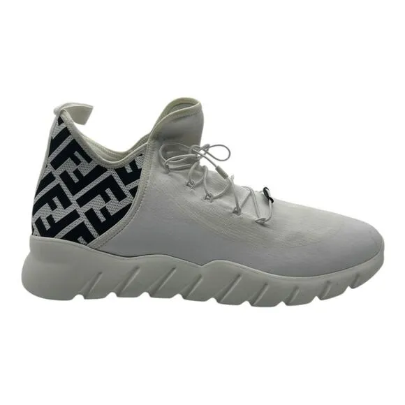 Size 13US - Fendi Tech Knit Men's High-Top Lace-Up Sneakers