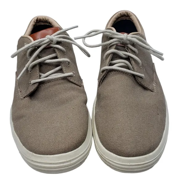 Skechers | Taupe Canvas Air-Cooled Memory Foam Preppy Classic Sneakers Mens 10.5