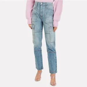 Slvrlake Savior Cargo Jeans in Salt Flats
