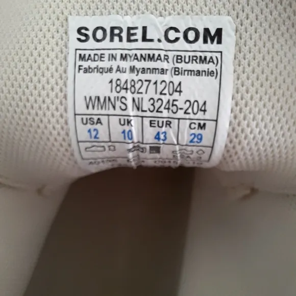 SOREL Duck Boots Waterproof Metallic Comfort Memory Foam Leather Booties 12