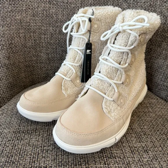 Sorel Explorer Next Joan Cozy &amp; Waterproof Suede  Boots Size 10.5 NWT
