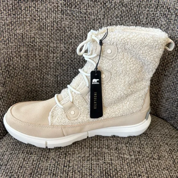 Sorel Explorer Next Joan Cozy &amp; Waterproof Suede  Boots Size 10.5 NWT